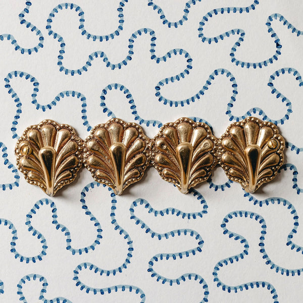 Shell Brass Coat Rack