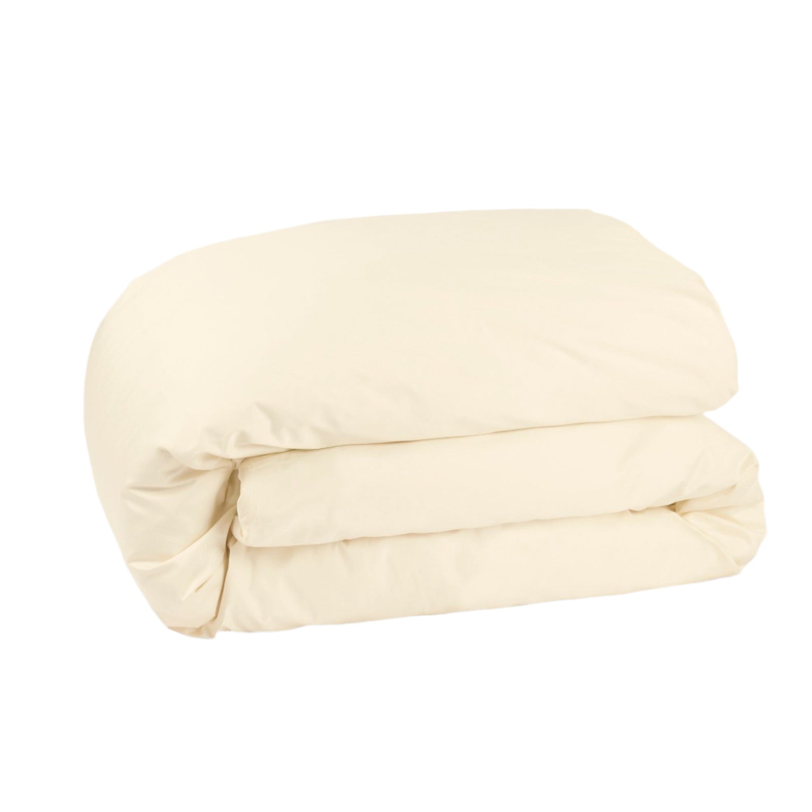 Percale Organic Cotton Duvet Cover - Classic Cream