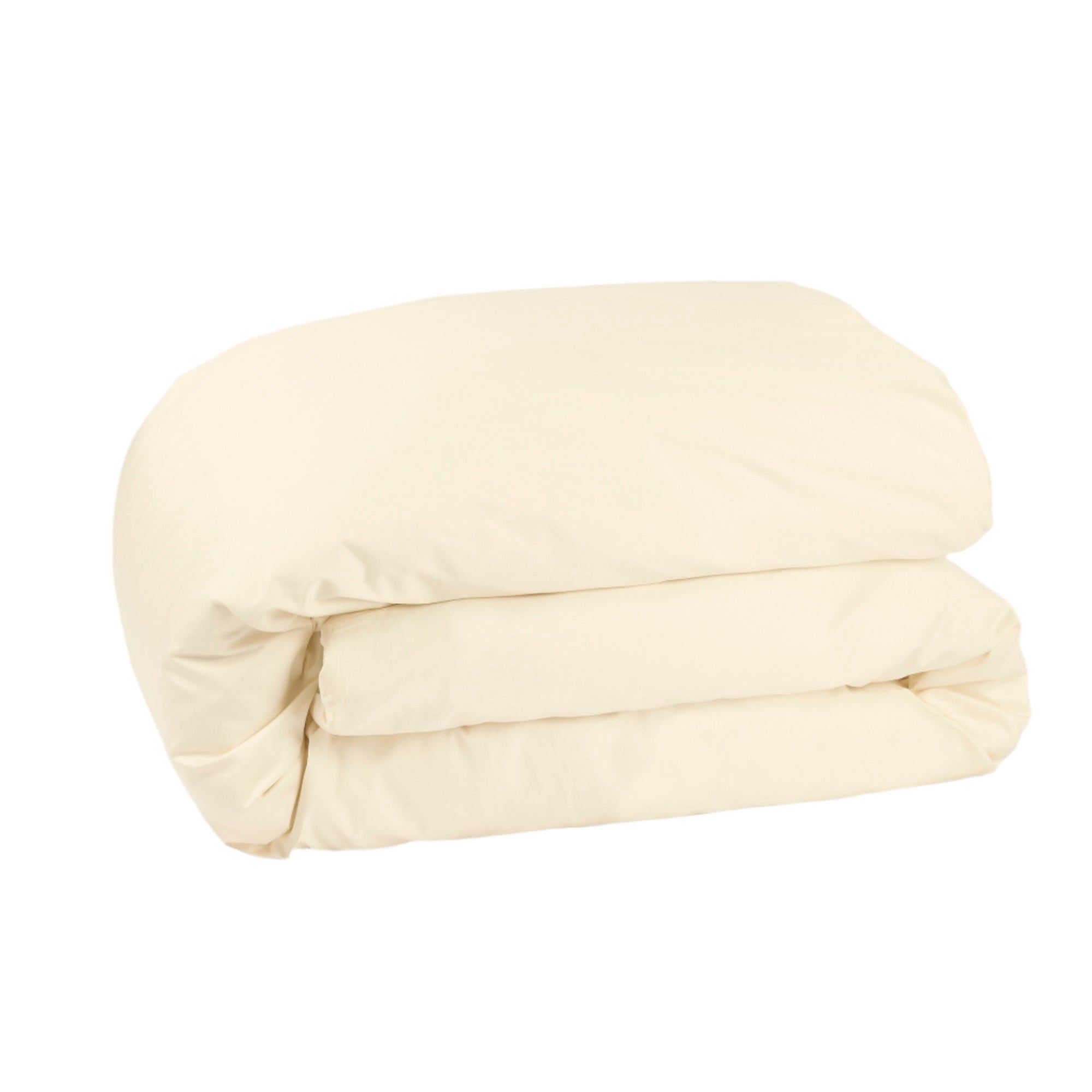 Percale Organic Cotton Duvet Cover - Classic Cream