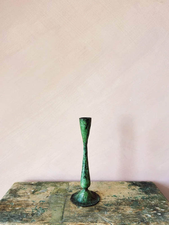 Verdigris Candle Holder - Shelley