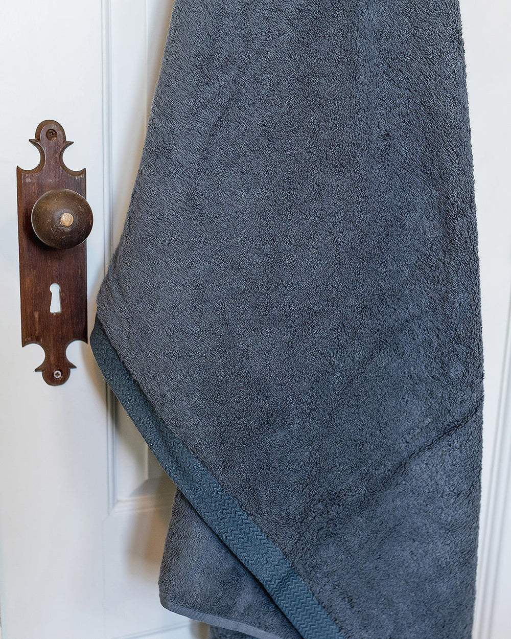 Dark Grey Cotton Bath Towel