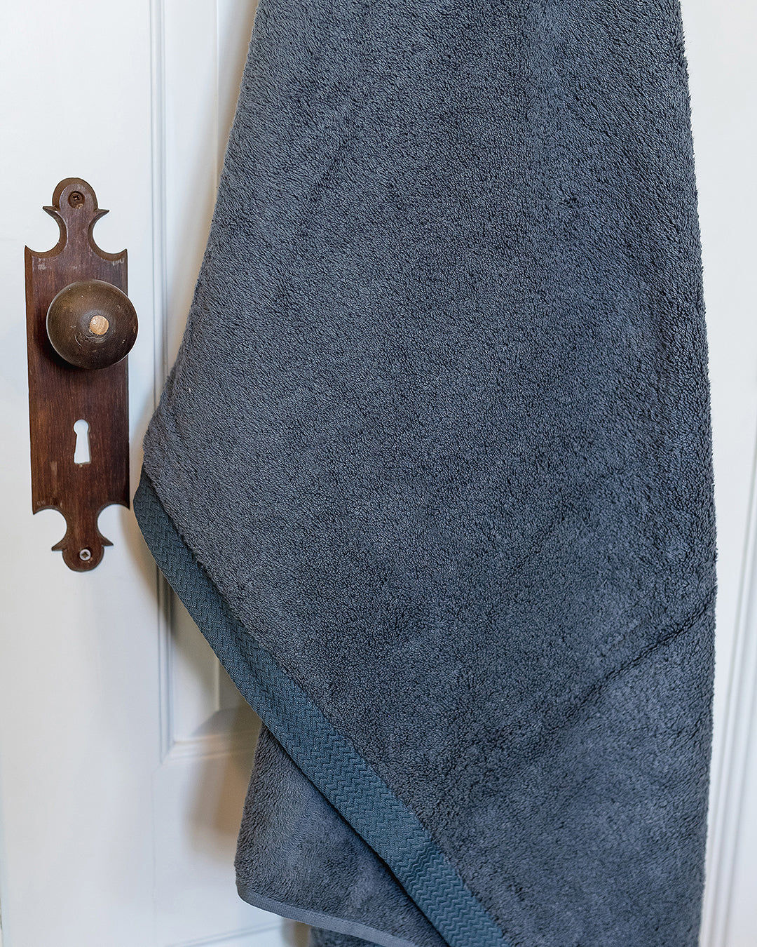 Dark Grey Cotton Bath Towel