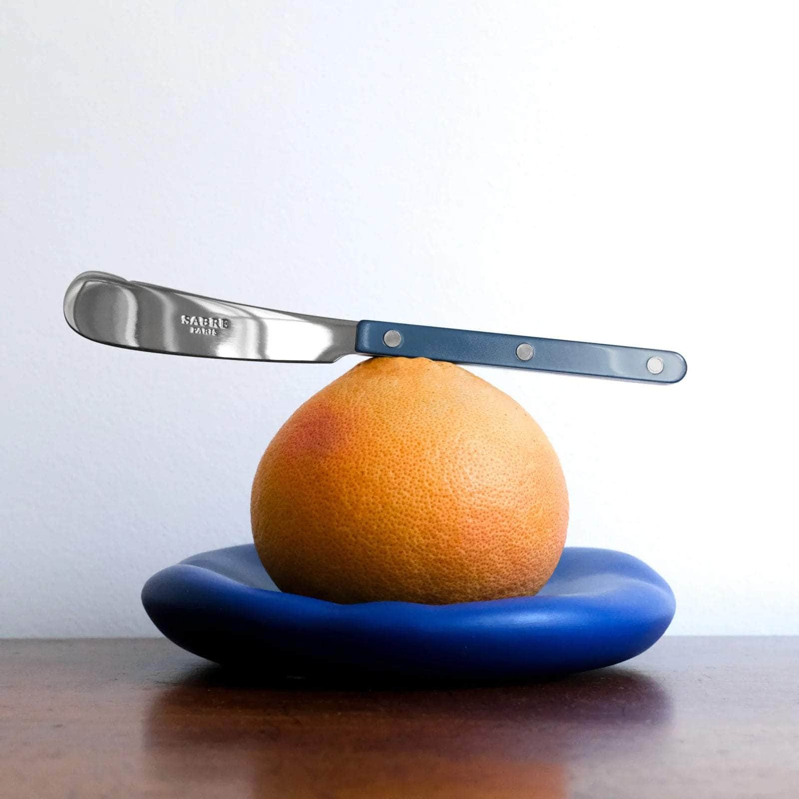 Bistrot Pearly Butter Knife, Steel Blue