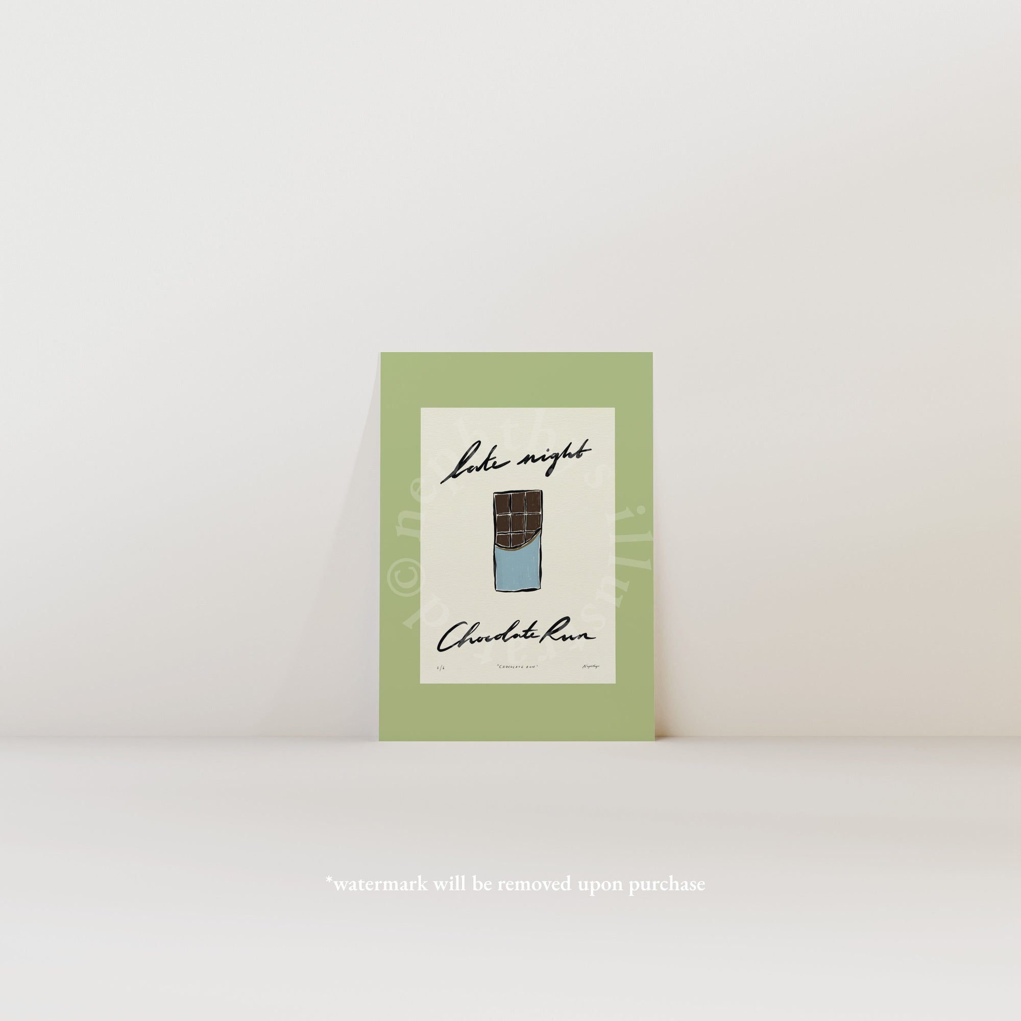 Late Night Chocolate Run Print