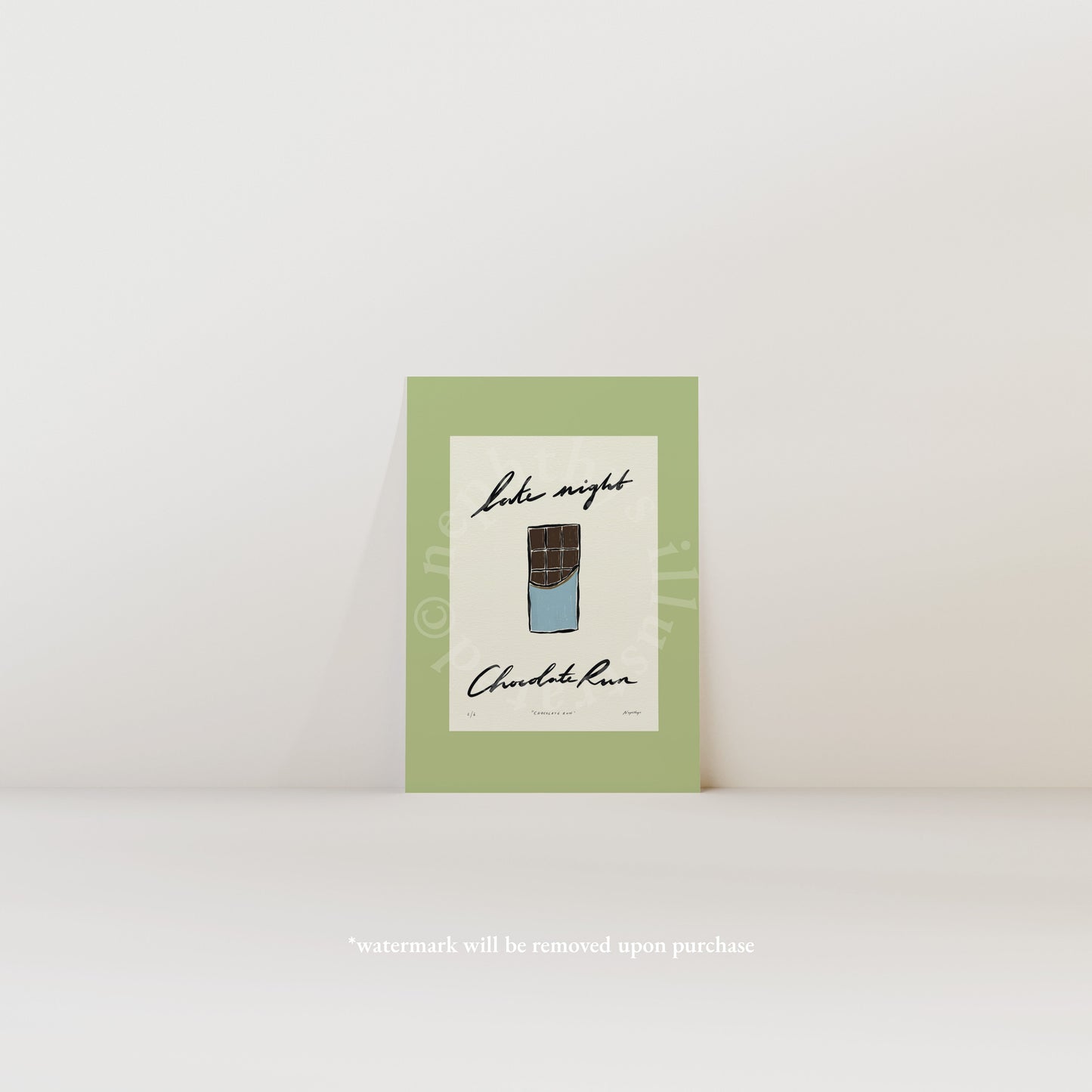 Late Night Chocolate Run Print