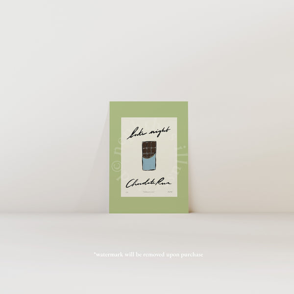 Late Night Chocolate Run Print