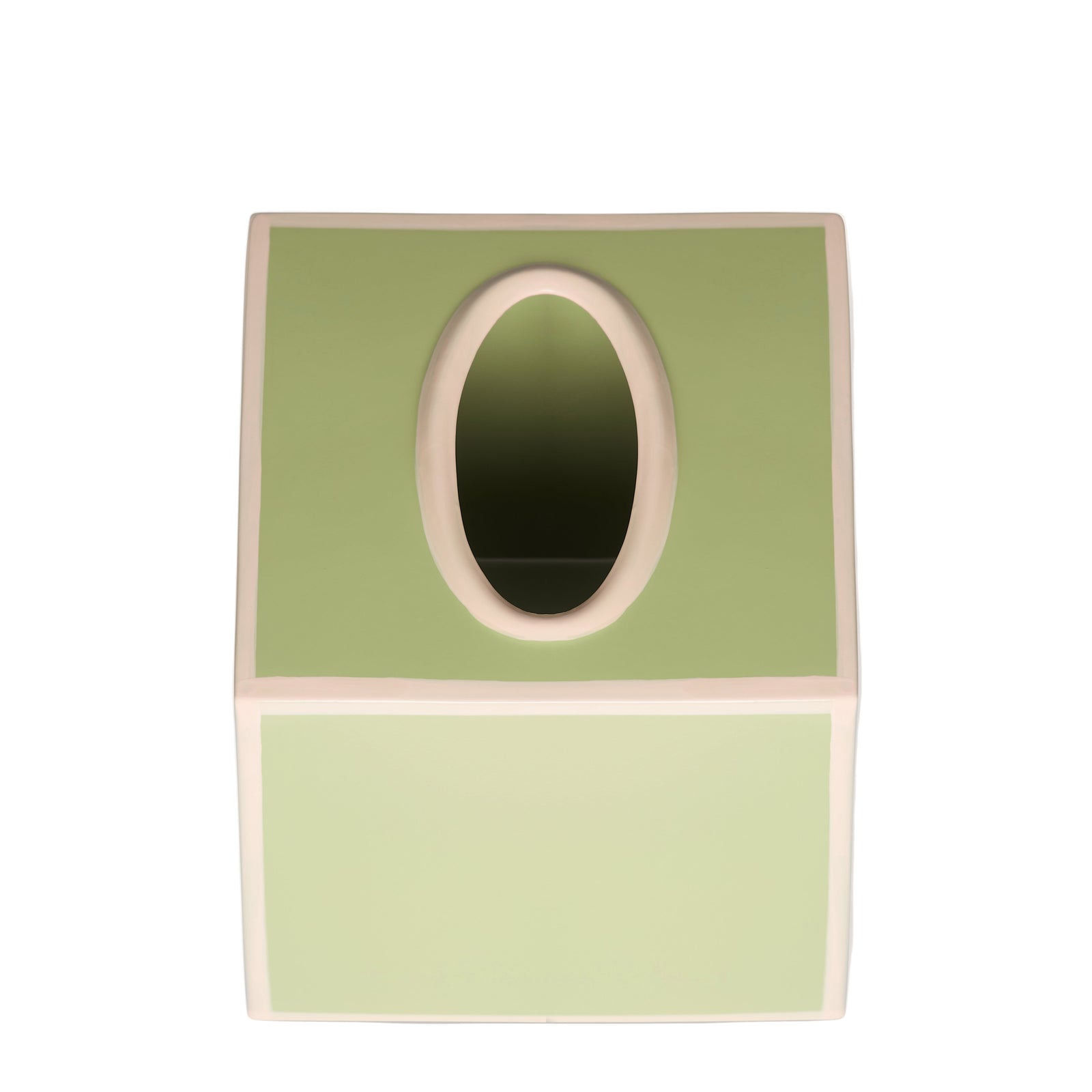 Tissue Box Cover | Sage Green and Blush