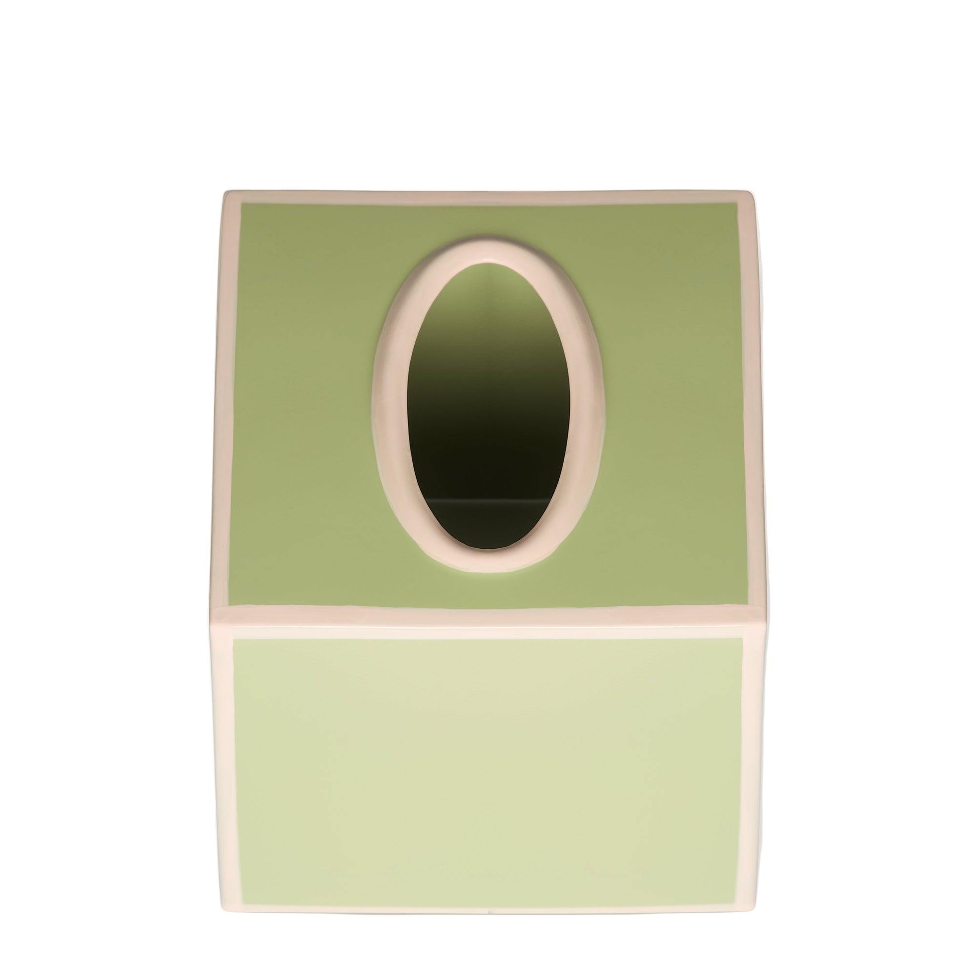 Tissue Box Cover | Sage Green and Blush