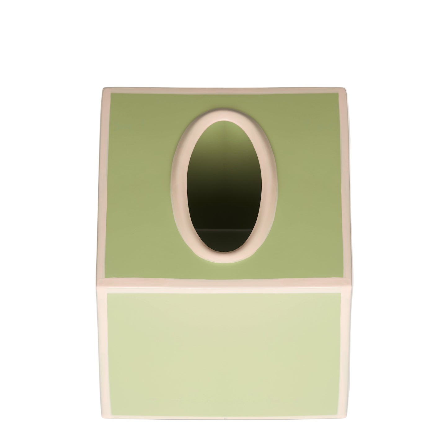 Tissue Box Cover | Sage Green and Blush