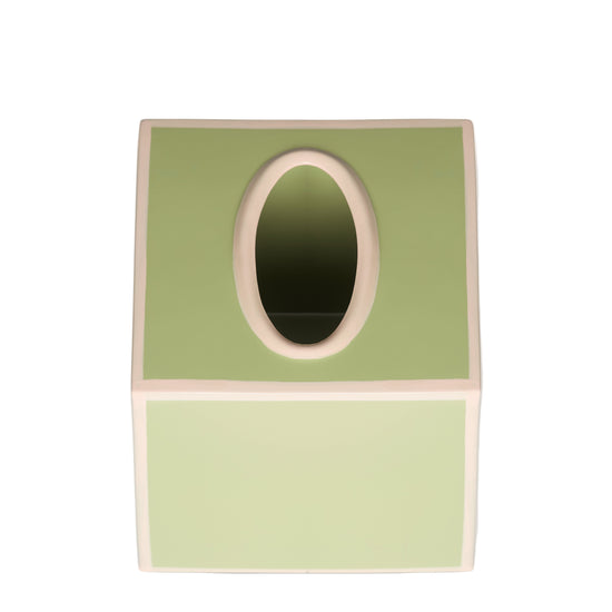 Tissue Box Cover | Sage Green and Blush
