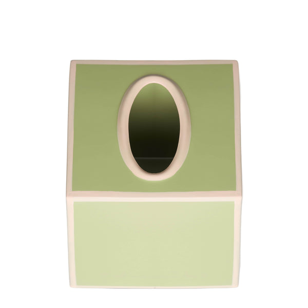 Tissue Box Cover | Sage Green and Blush