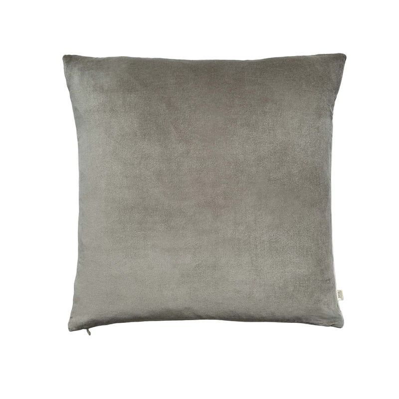 The Velvet And Linen Cushion Mole Grey