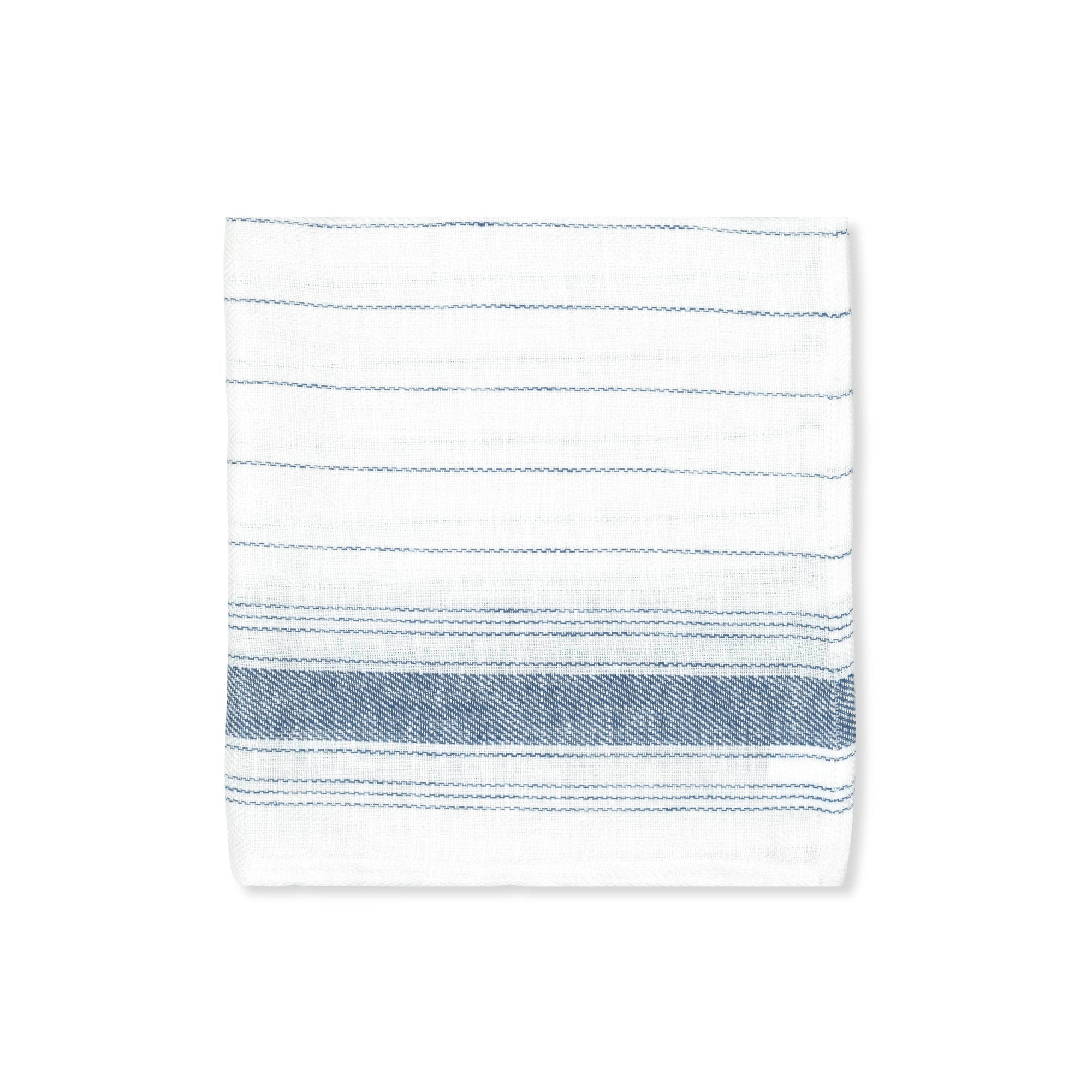 Set of 6 Personalised French Blue Stripe Napkins