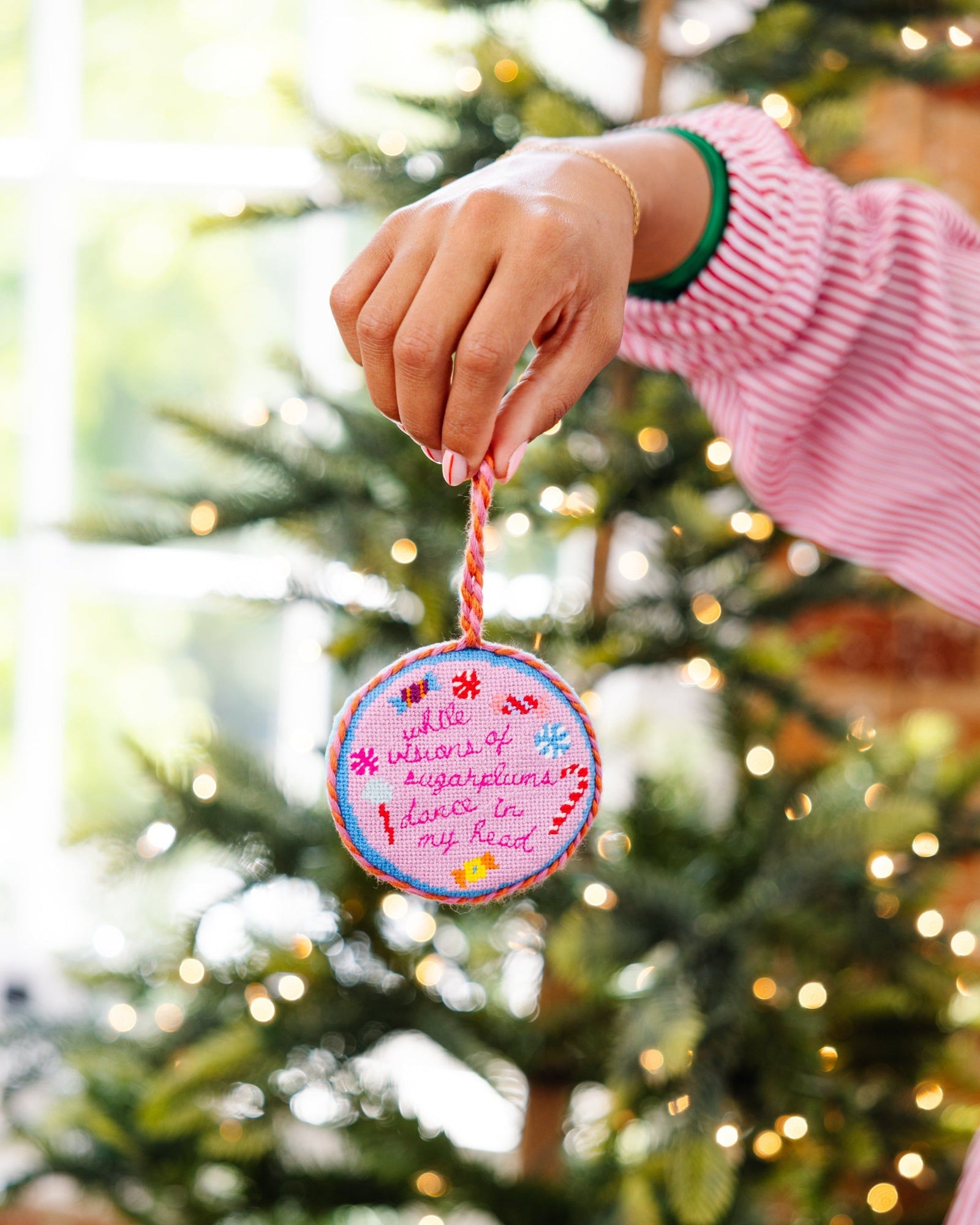 Needlepoint Ornament - Sugar Plums