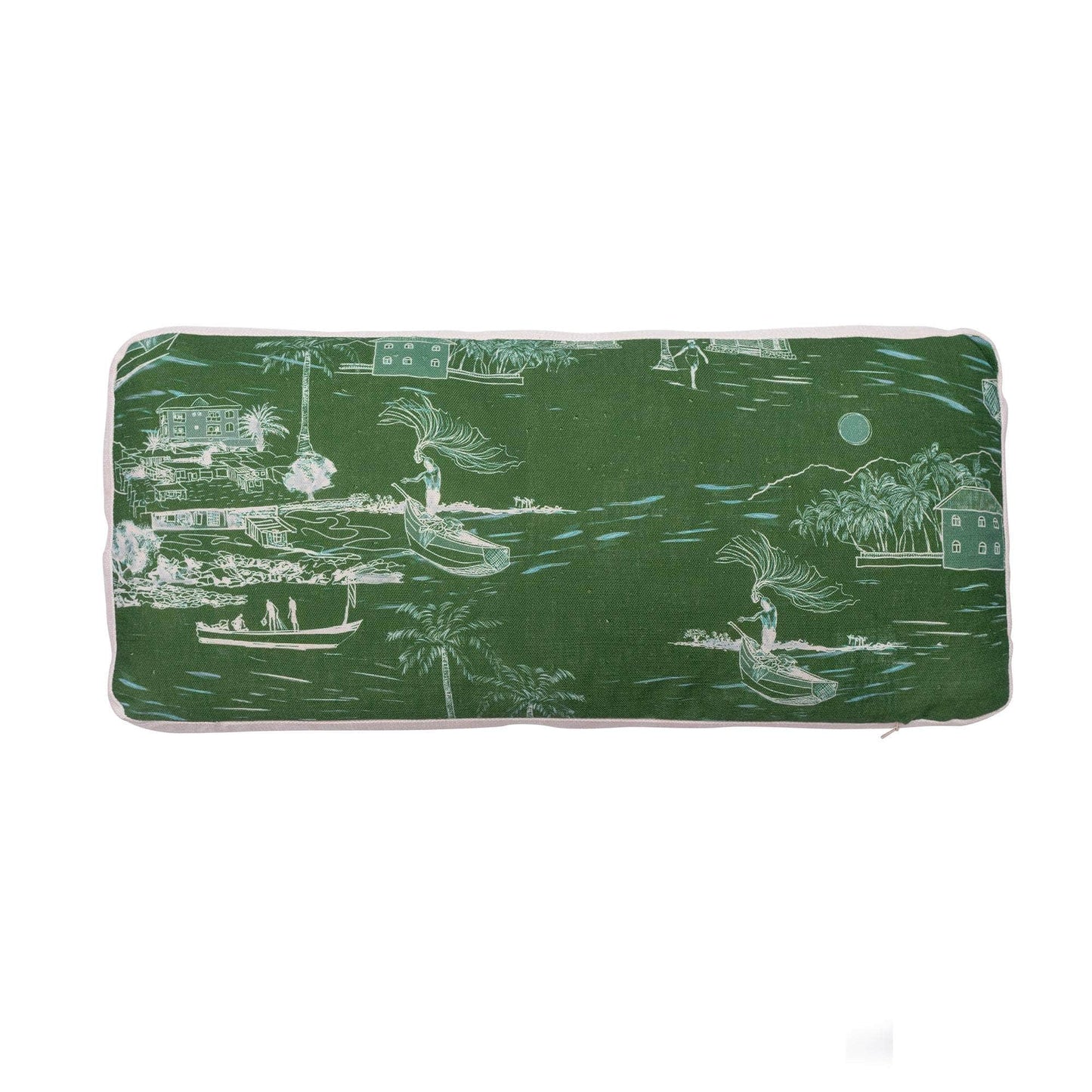 Banana Island Palm Green Kpokpo Cushion