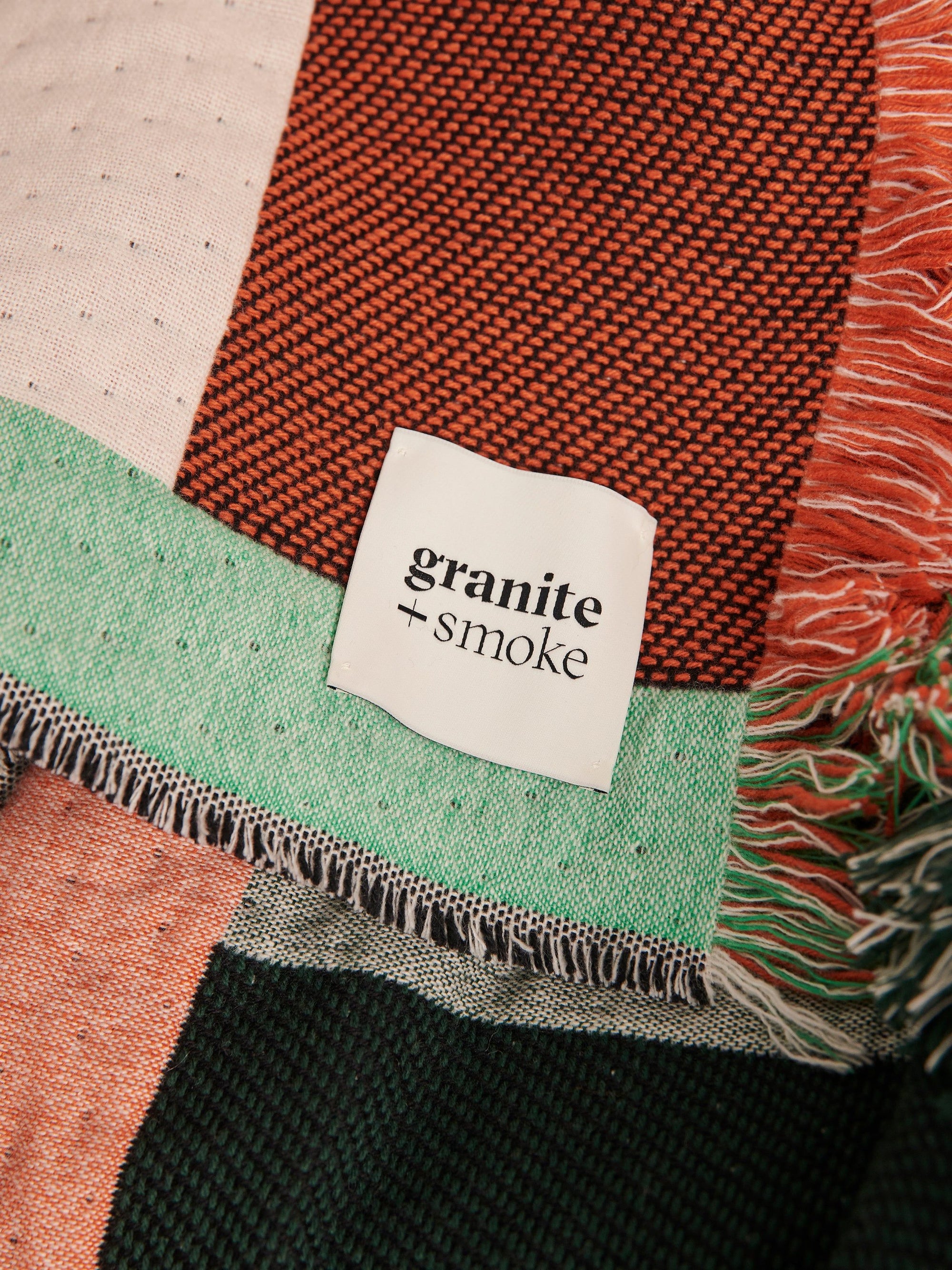 Dash Blanket Green + Orange