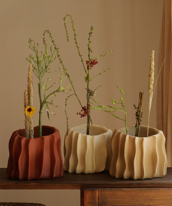 Kora | Plant Pot 01 | Burnt Ochre