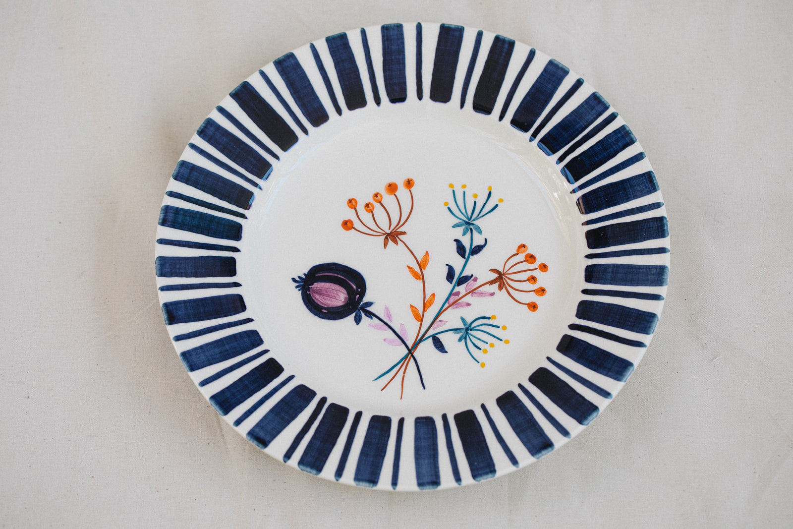 Deep Blue Dessert Plate – The Portuguese Chitas