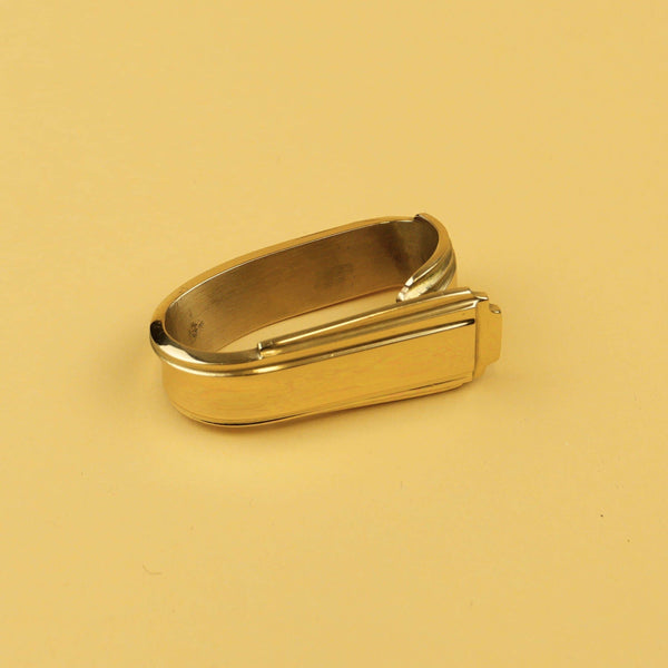 Brass Napkin Ring Art Deco Set of 4