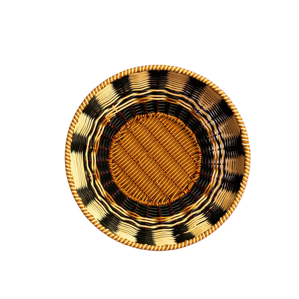 Woven Bowl | Black & Cream