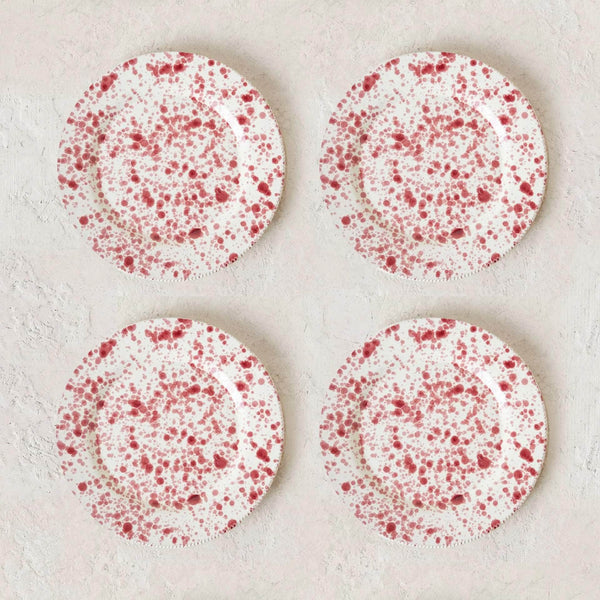 Cranberry Plate Set | 4 Pieces