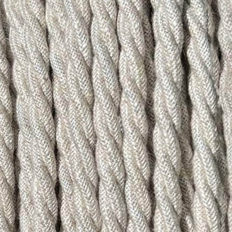 Fabric Extension Cable in Oatmeal Linen