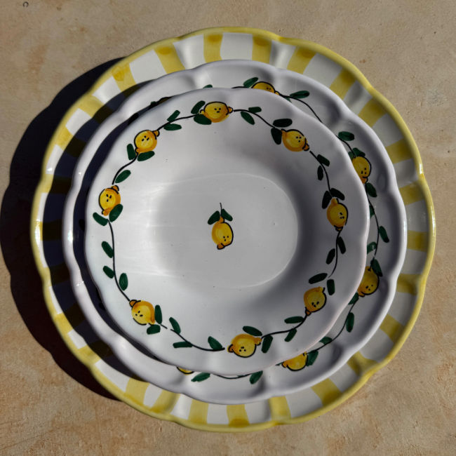 Lemon Frutta Plate - 16 cm
