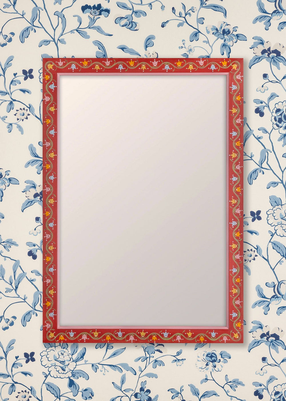 Rosa Mirror - Crimson, Large