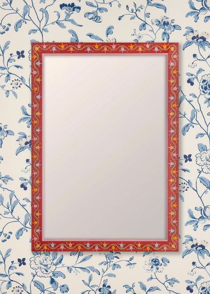 Rosa Mirror - Crimson, Large