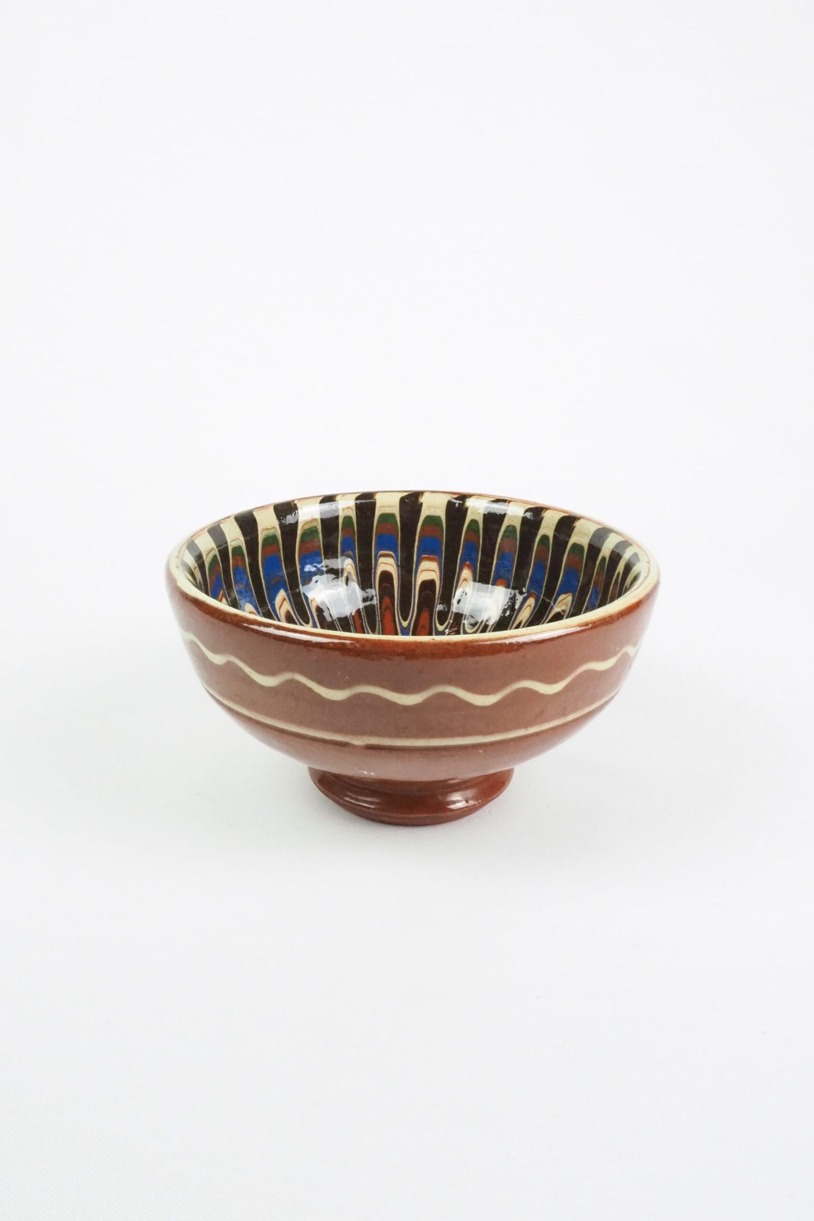 Vintage Drip Glaze Dish