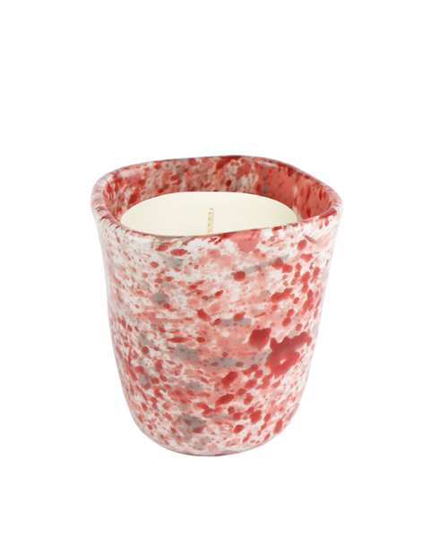 Hibiscus Splatter Candle
