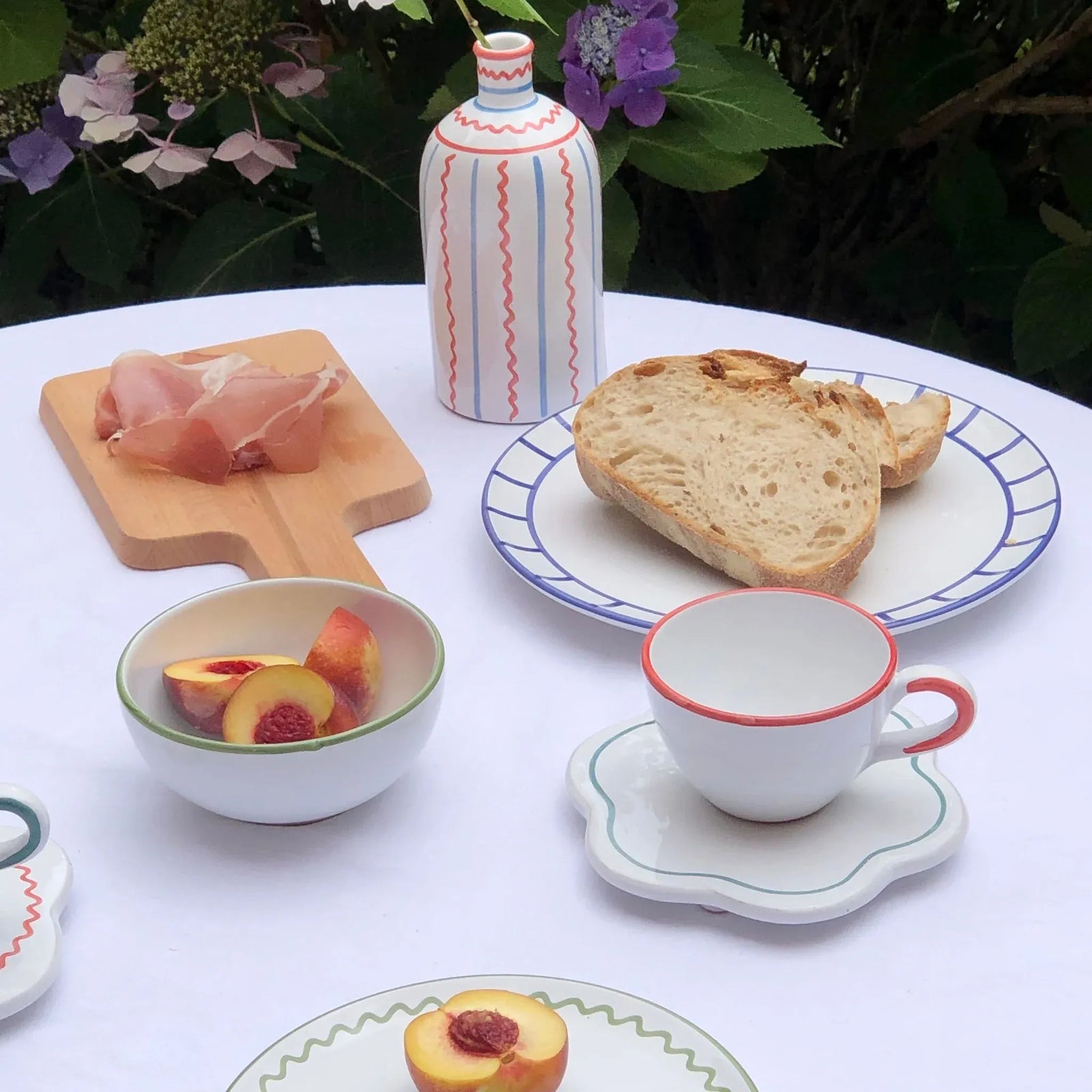 Flower Saucer - Aqua Green