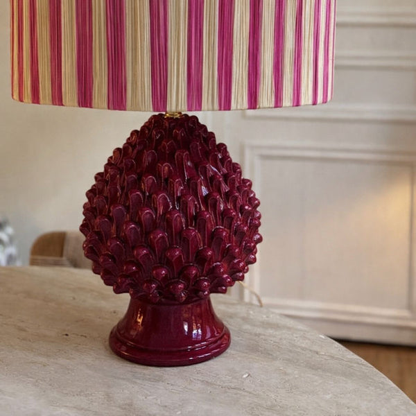 Bordeaux Pinecone Lamp