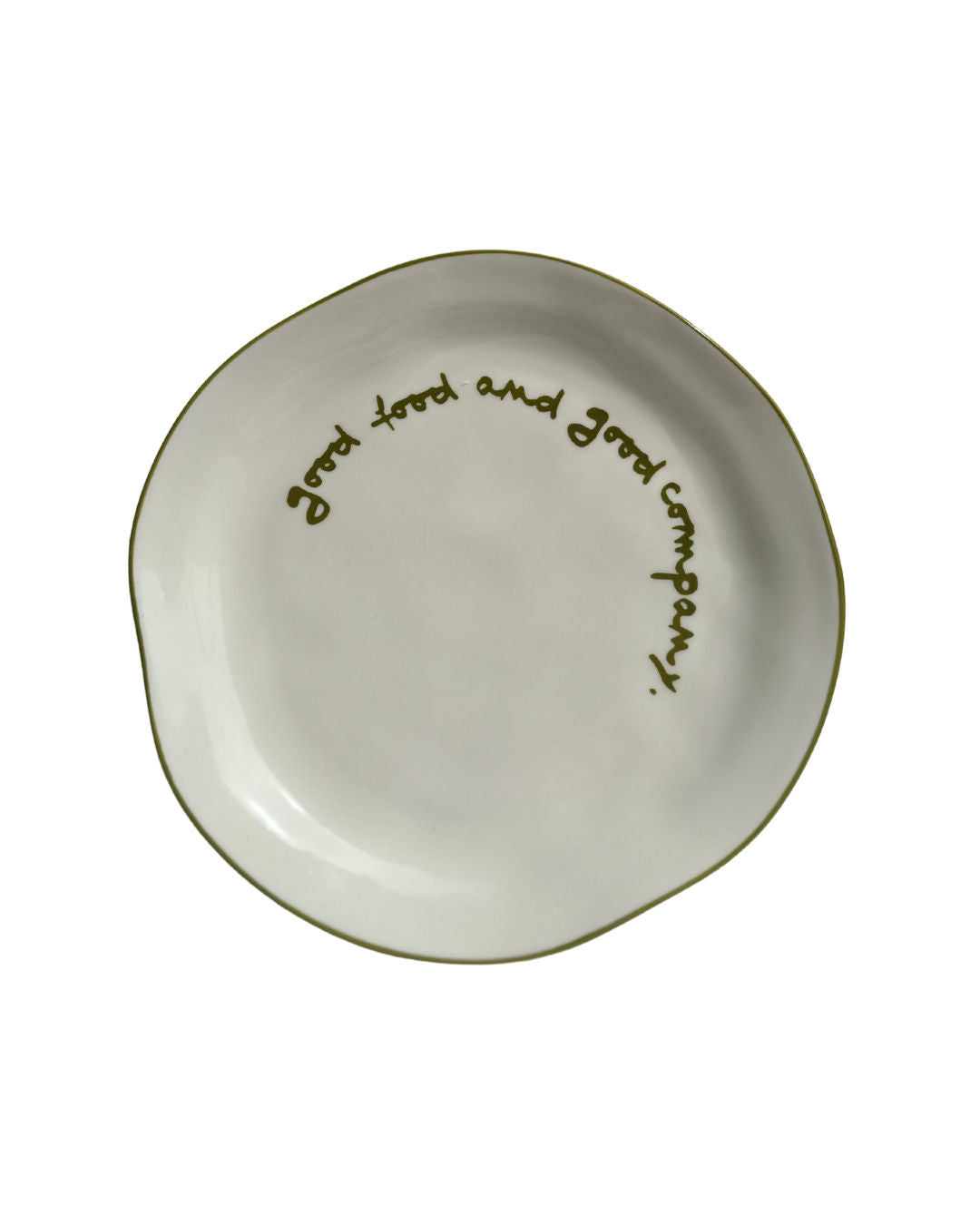 Statement Plate | 'Good Food And Good Company'