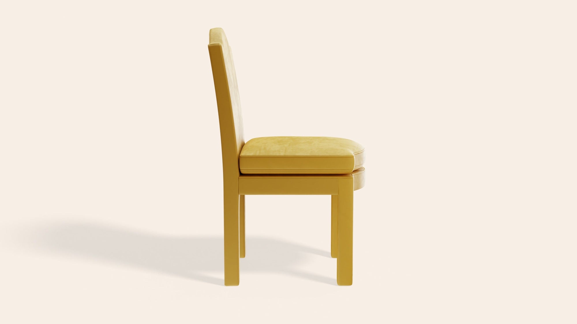 Pair of Leo Dining Chairs, Daffodil Velvet