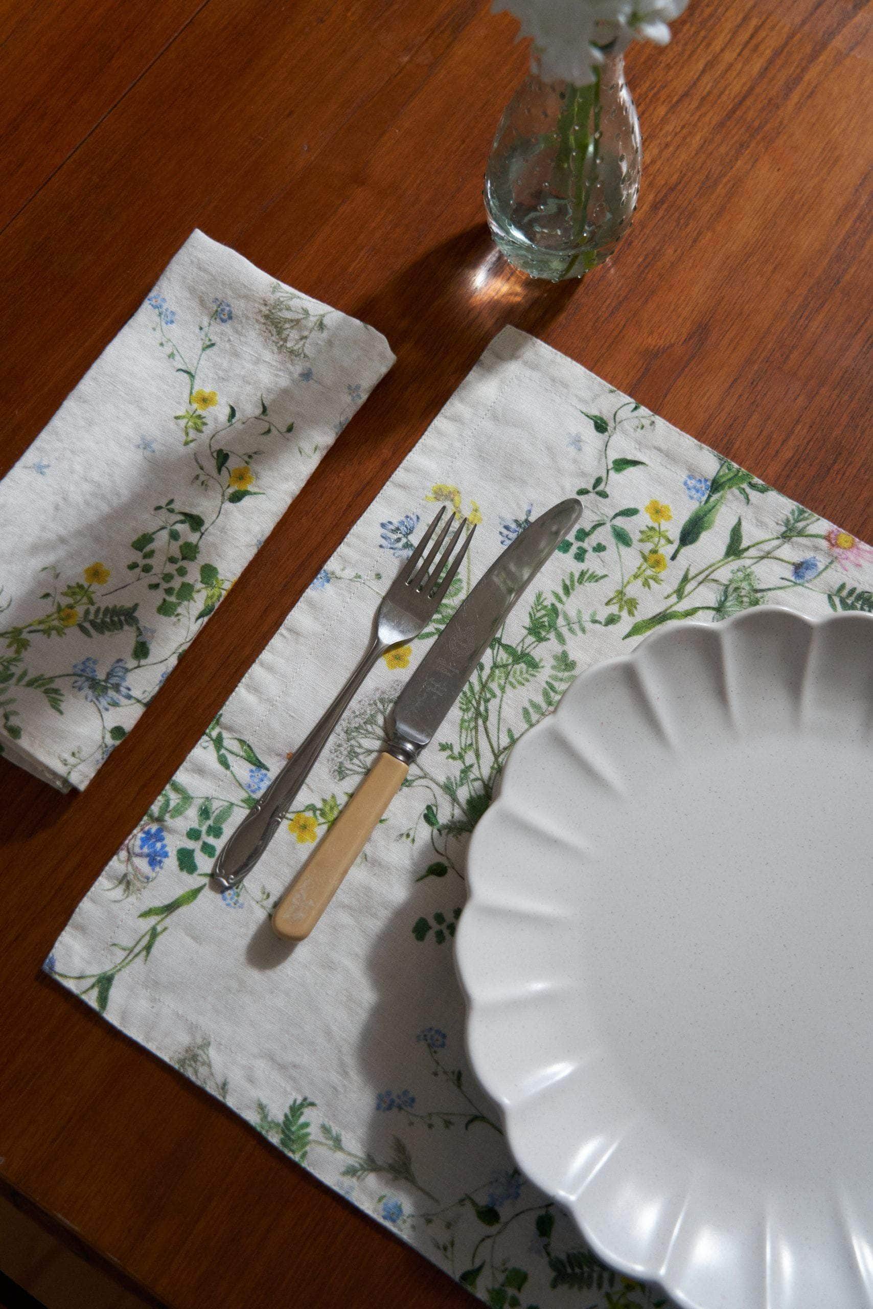 Spring Posy Reversible Linen Placemat