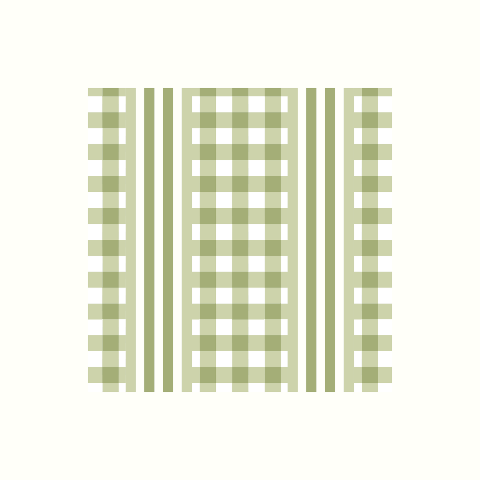 Gingham Cotton Dinner Napkins