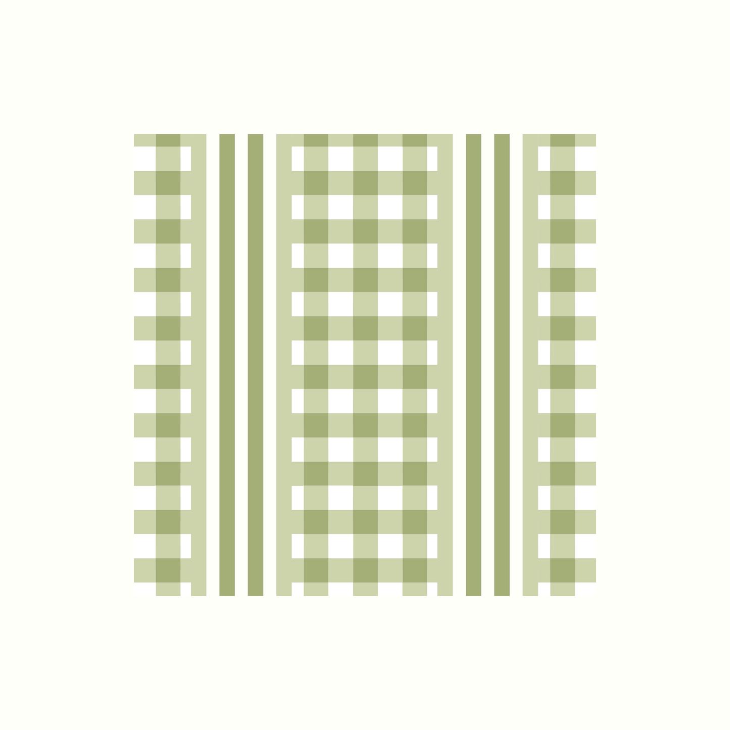 Gingham Cotton Dinner Napkins