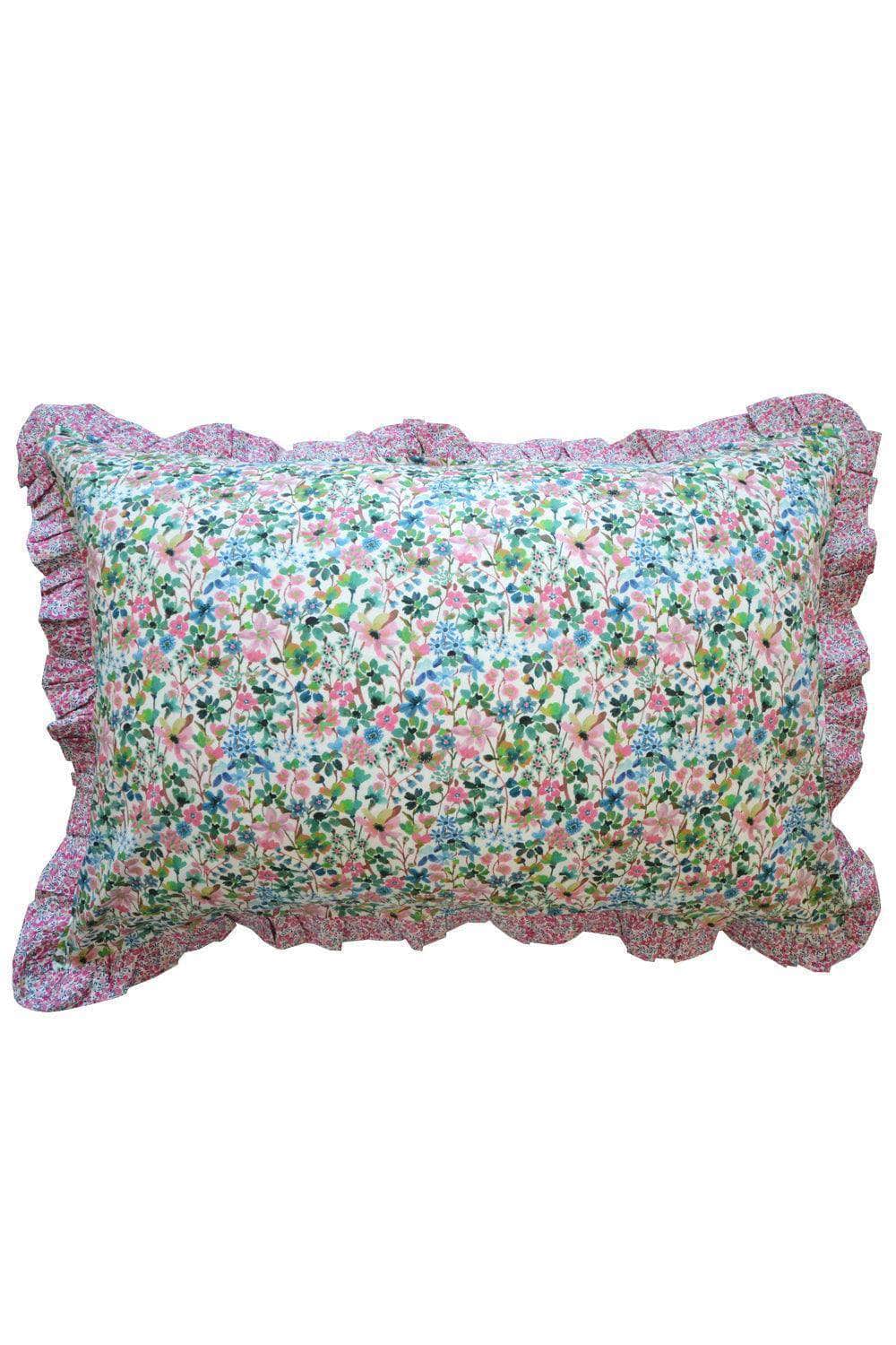Frill Edge Pillowcase Made With Liberty Fabric Dreams Of Summer