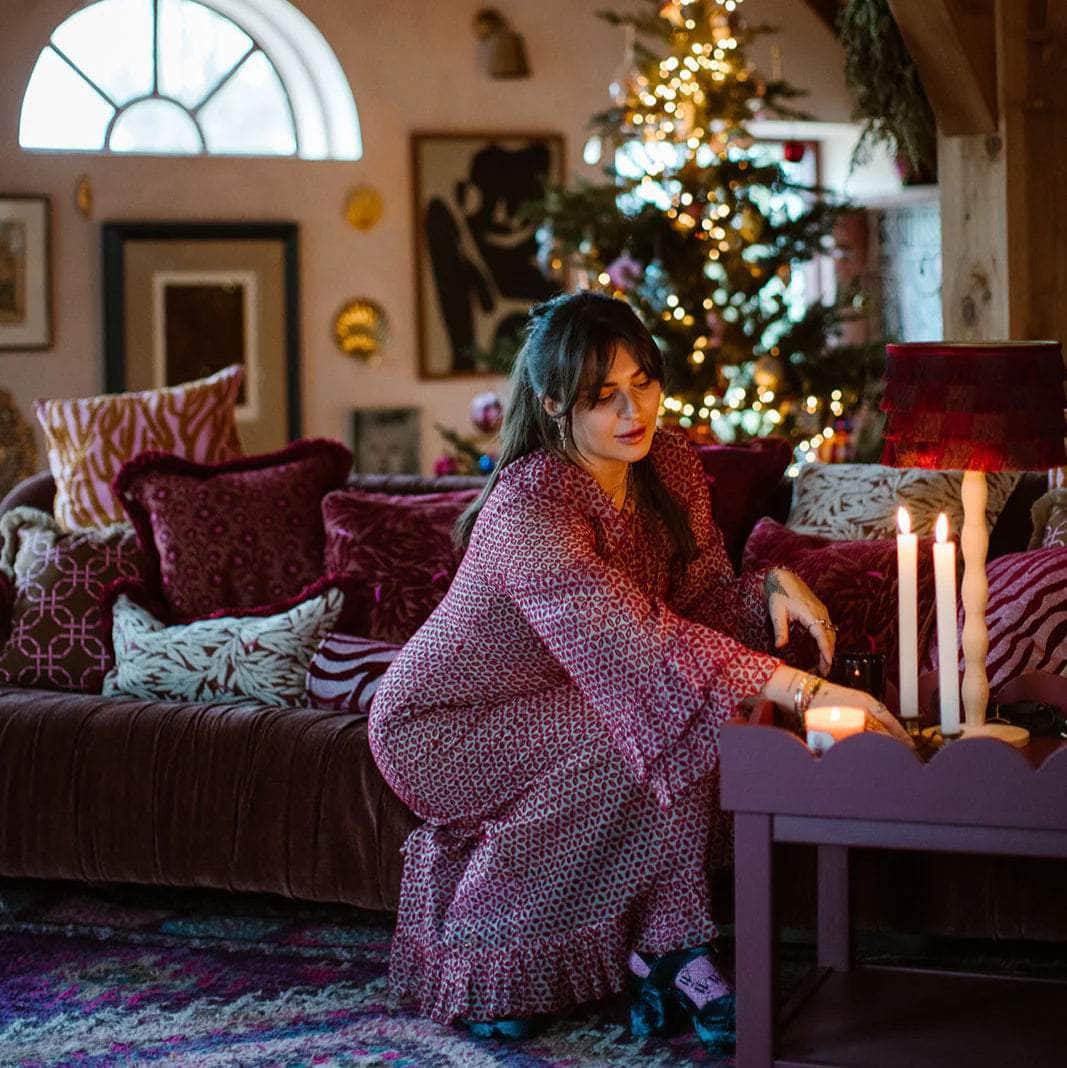 Cushion Yoko Bordeaux & Spice