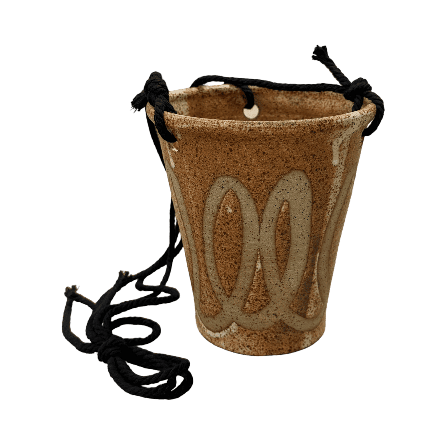 Toasted Swirl Hanging Pot