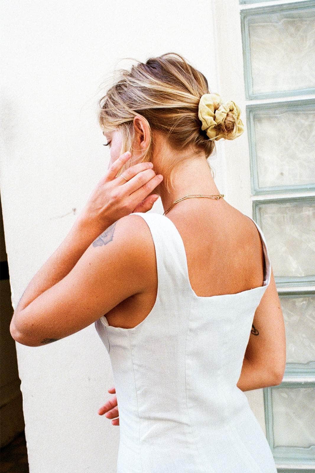 Zero-Waste Linen Scrunchie