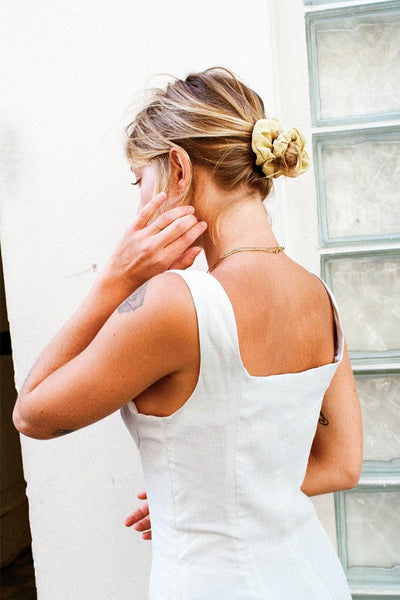 Zero-Waste Linen Scrunchie