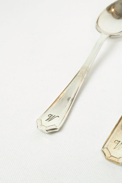 6 Vintage Silver Plate Teaspoons