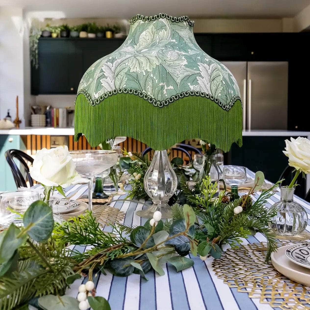 Acanthus Lampshade - Sage