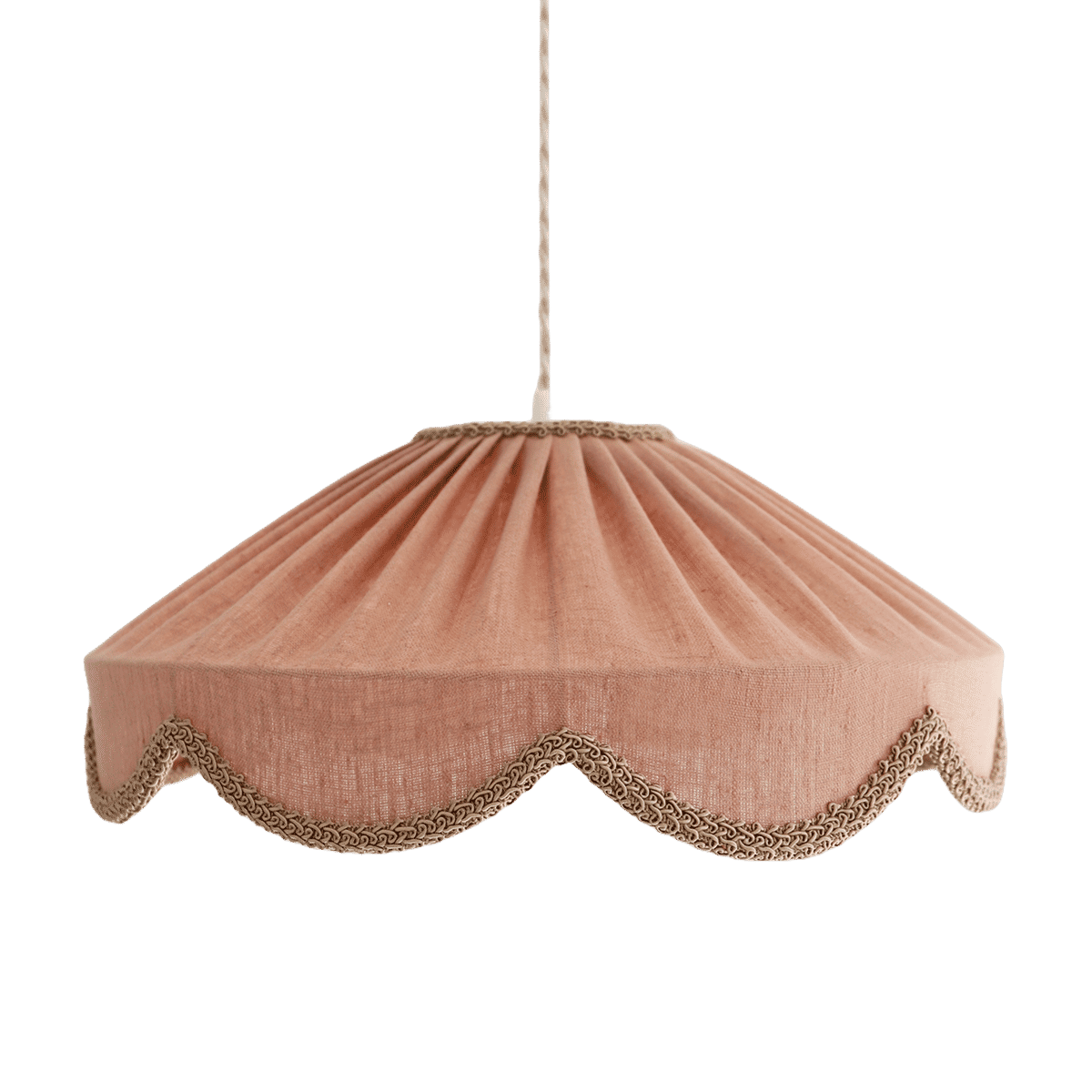 Floral-Shaped Pendant Light Solid Cosette “Classic Linen”