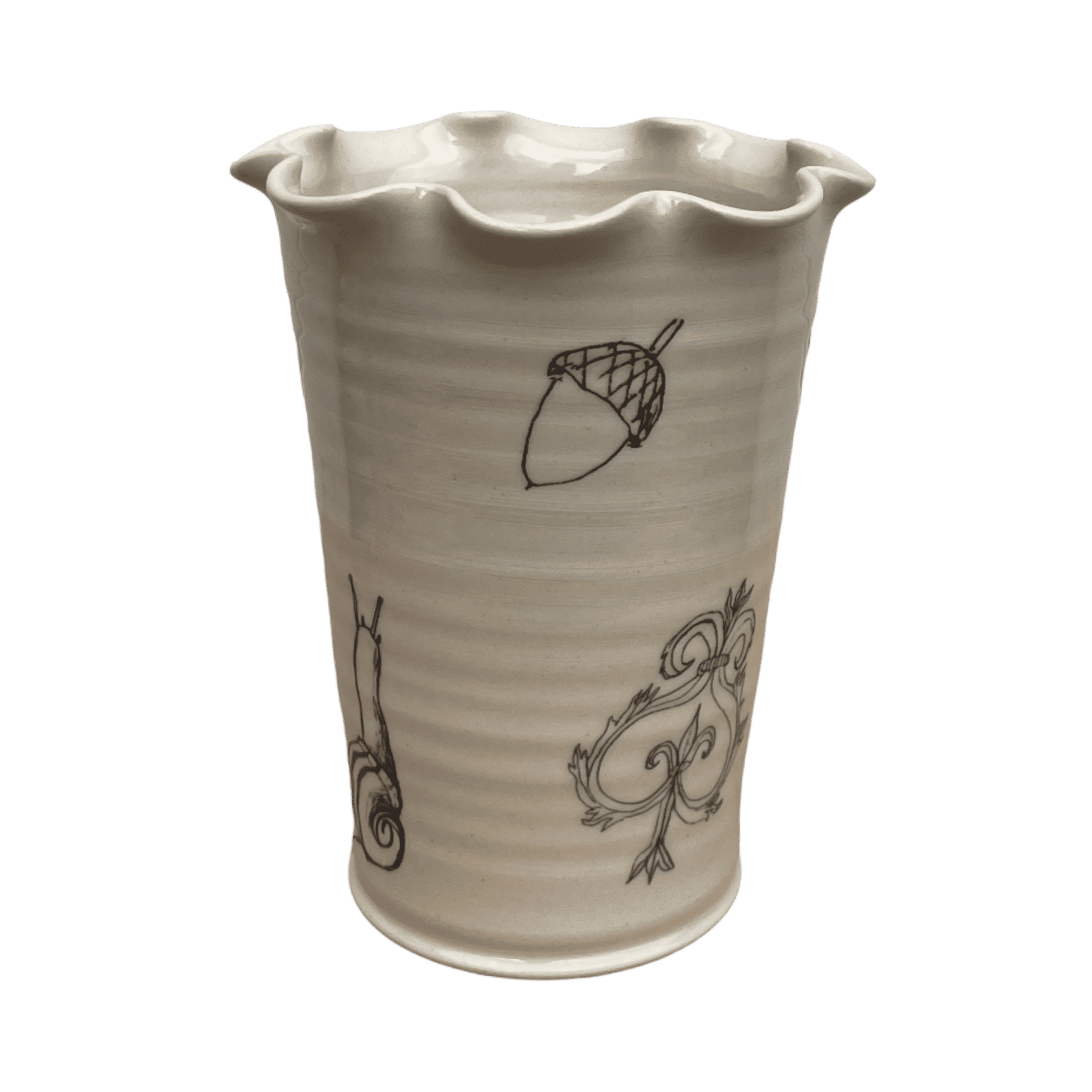 Frilly Garden Vase - Small