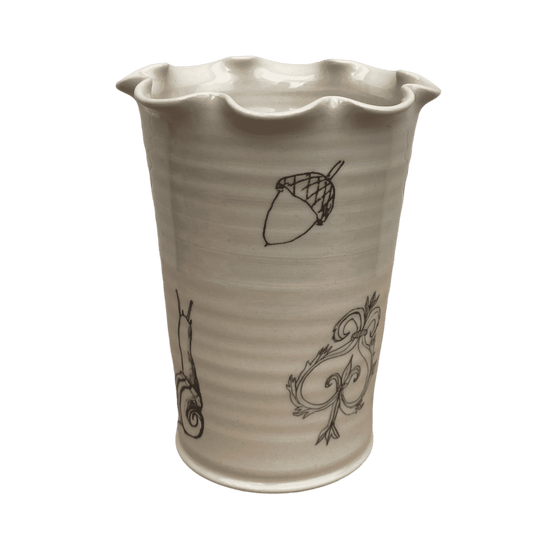 Frilly Garden Vase - Small