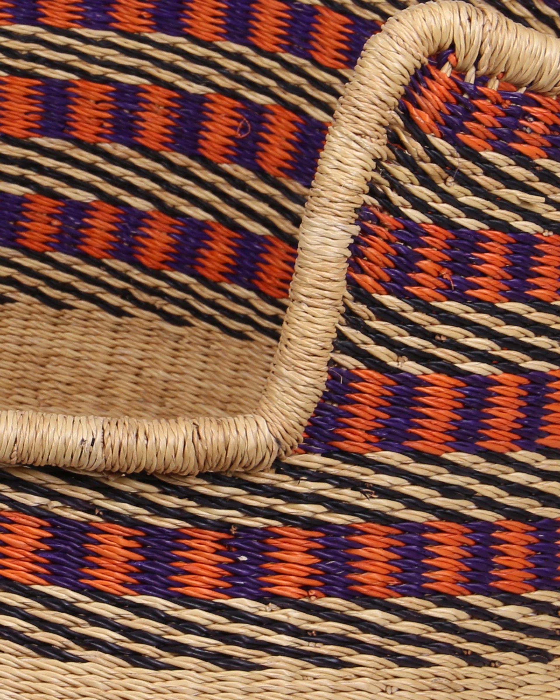 NKITA: Orange, Purple and Black Dog Basket - Large