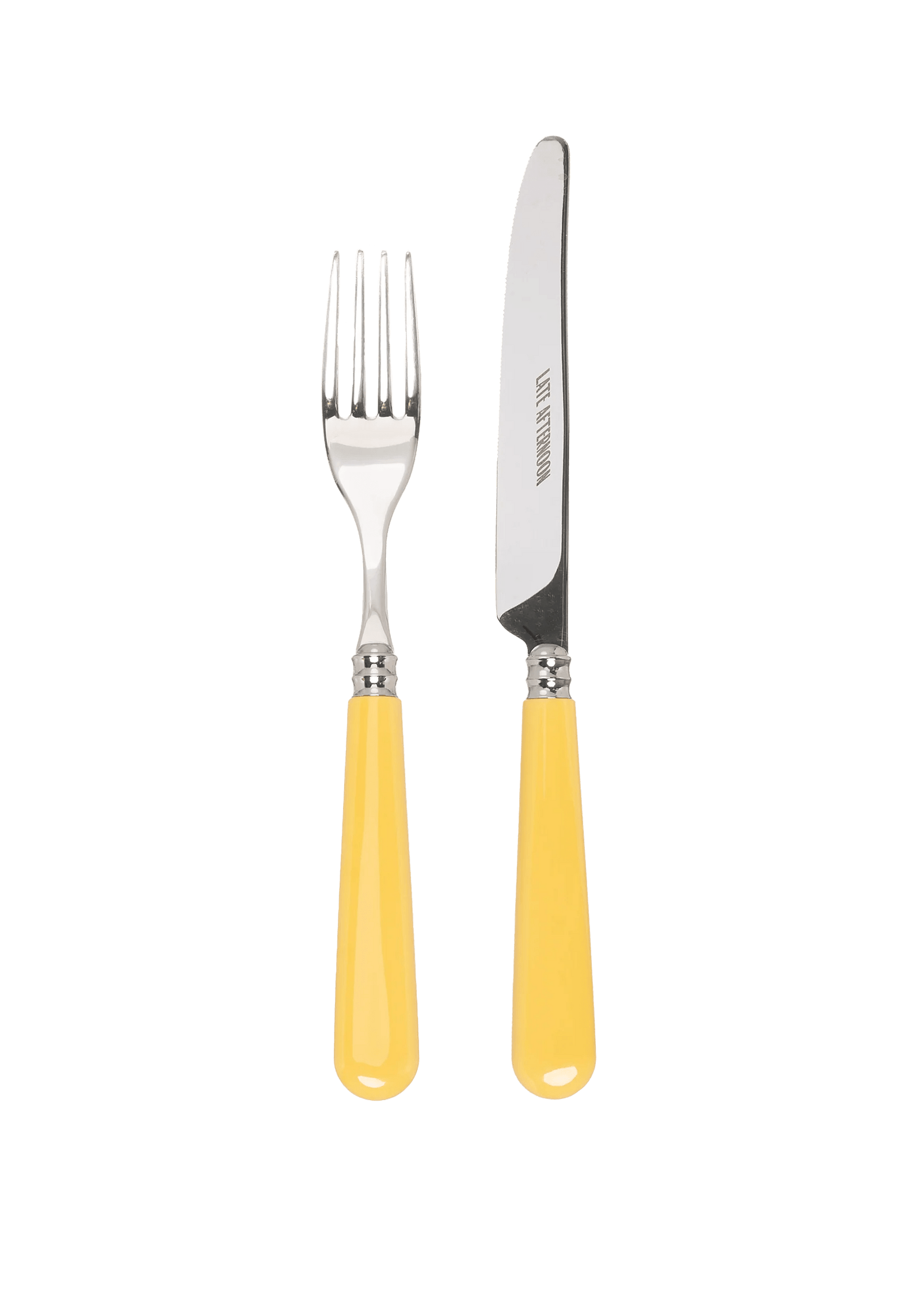 Butter Yellow Knife and Fork Set